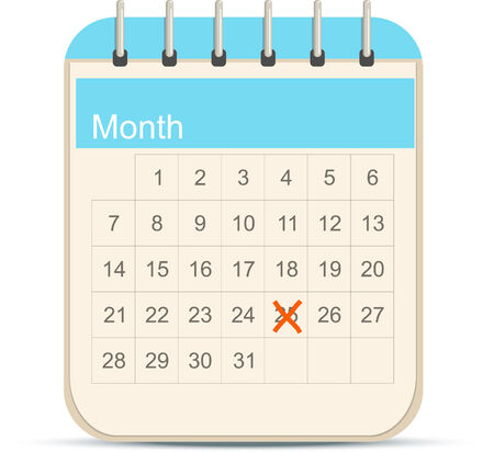 Calendar iconのイラスト素材