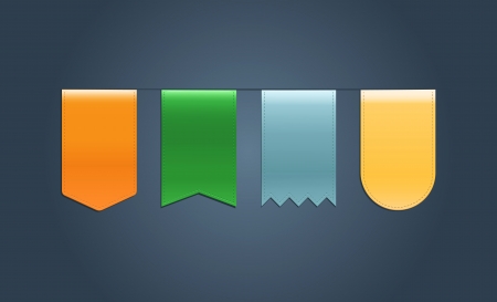 Set of Web Ribbonsのイラスト素材