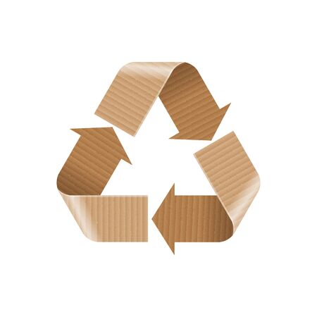 Recycle Paper and Cardboard Signのイラスト素材