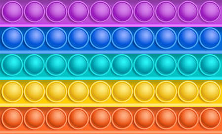 A colorful antistress sensory toyのイラスト素材