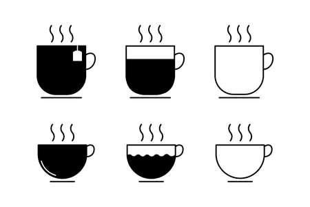 Coffee cup icon. Vector illustration. on white backgroundのイラスト素材