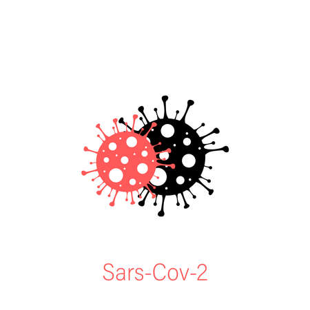 Sars-Cov-2 vector icon. concept covid 19. vector conceptのイラスト素材