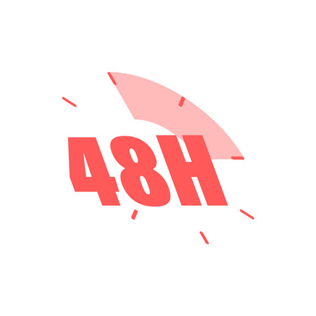 48 Hours icon symbol vector.のイラスト素材