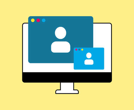 Online webinar, video call. Meetings at the level of colleagues, modern education