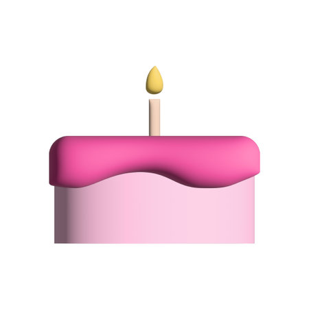 Beautiful 3D drawing of a realistic cakeのイラスト素材