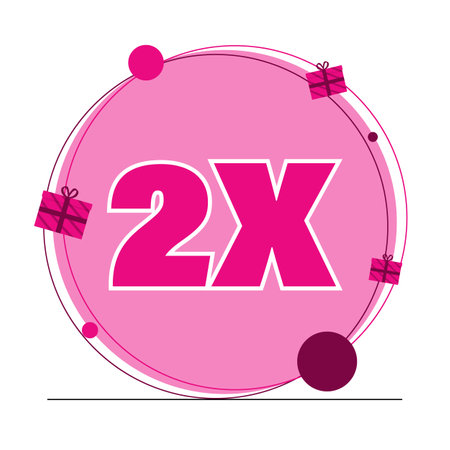 Double happiness from shopping. Action for the holidays, for St. Valentines Dayのイラスト素材