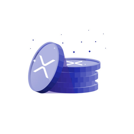 Pile of coins. Online shop, finance, banks, money-saving, cashless society conceptのイラスト素材