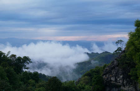 Tourist attraction in Nan with nice clouds.