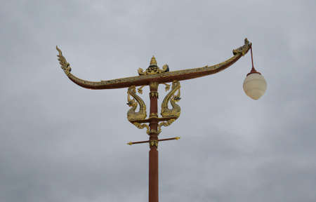 Nice vintage pillar in Nan.の写真素材