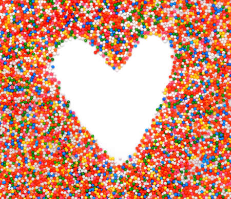 Heart Rainbow topping - colorful candy