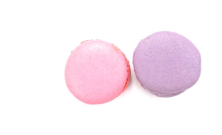 Tasty macaroon isolate on with backgroundの写真素材