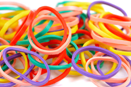 Colorful rubber band texture