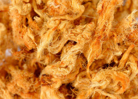 Closed up of Dried Shredded Pork, Pork Floss.