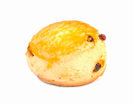 scone isolated on white backgroundの写真素材