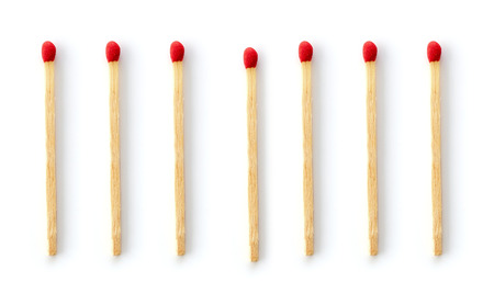 Matches isolated on white background