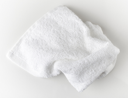 White spa towel, top viewの写真素材