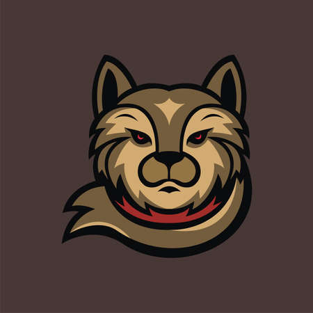 This cat head mascot logo is suitable for brand logos or business logos, icons, it can also be used for t-shirts, etc.のイラスト素材