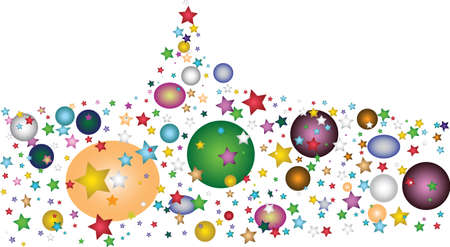 Balloon And Stars Partyのイラスト素材