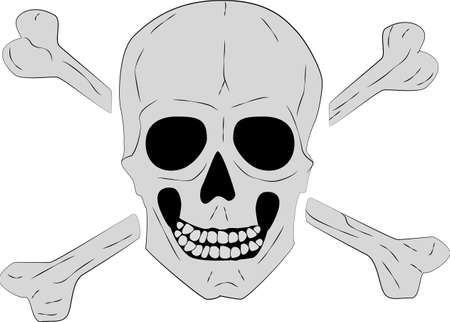 Skull and Cross Bonesのイラスト素材
