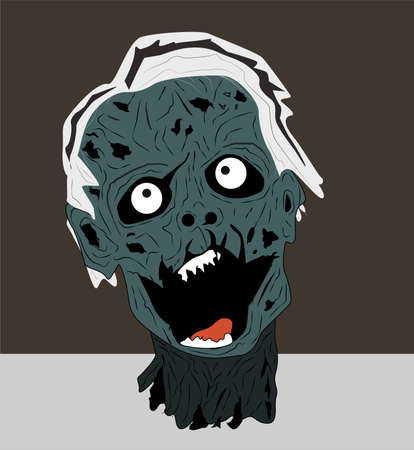 Groaning Zombie Headのイラスト素材