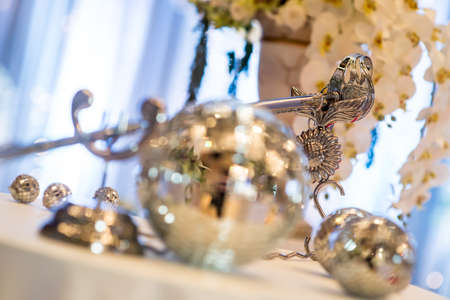 Saber with cake for weddingの写真素材