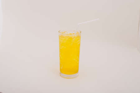 a drink supplement isolated on white backgroundの写真素材