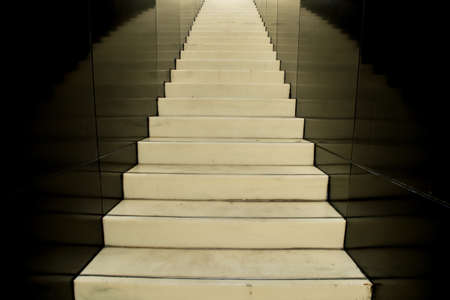 staircase,staircase of stones,tunnel Staircase going up to the lightの写真素材