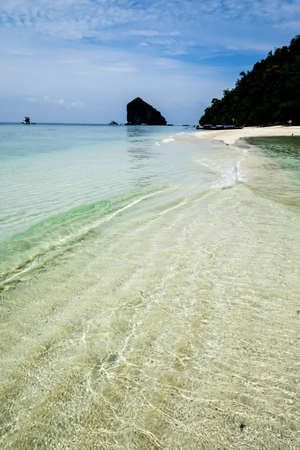 Surface of the water and coralの写真素材