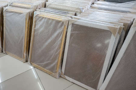 White wooden frame