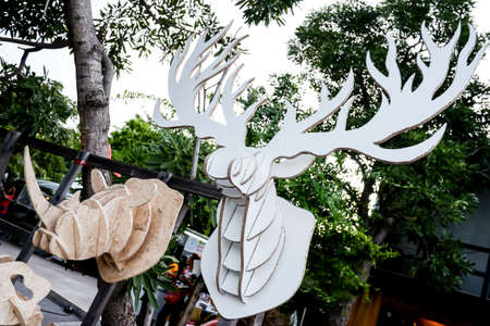 wooden modelの写真素材