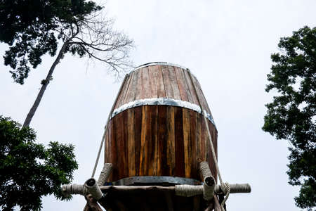 Old oak barrel