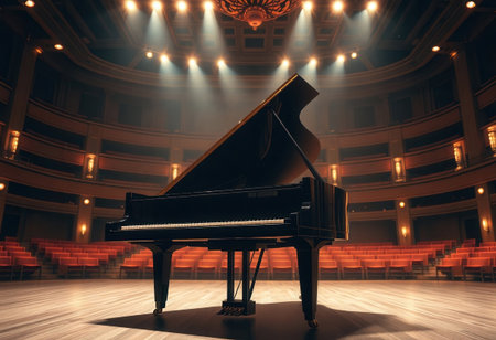 Grand Piano Open Lid Soft Focused. A image of grand piano open lid soft focused keys. Suitable for use in commercial and editorial projects.の素材