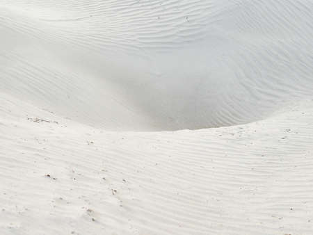 Desert surface with sand waves, milky shades, texture. Area in Altai mountains. Cloudy weather, summer.の写真素材