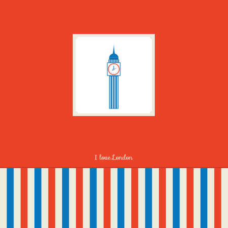 Greeting travel postcard with cute kids with place text. Vector vintage illustration in flat design style with bright background. Can be used for happy birthday greetings and other holidays.のイラスト素材