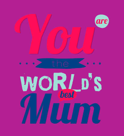 Collection of unusual typographic birthday cards. Stylish typography poster design in hipster style. Vector template for your print design. Happy Birthday to best motherのイラスト素材