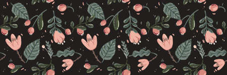 spring floral scandinavian pattern