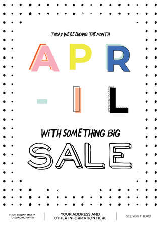 Spring sale background with beautiful and trendy lettering. Good template for web, card, poster, sticker, banner, invitation, flyers. Vector illustrationのイラスト素材