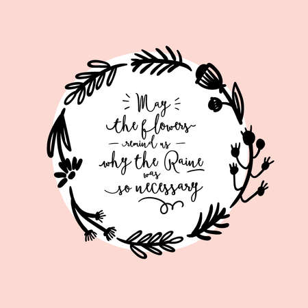 Motivational typography poster with cool quote. Isolated on white background. Trendy and cute lettering. Perfect for t shirt design, home decor, posters, stickers, banners, cards. Scandinavian style.のイラスト素材