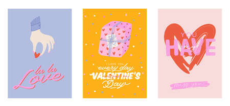 Beautiful love print with Valentines day elements. Romantic and cute elements and lovely typography....