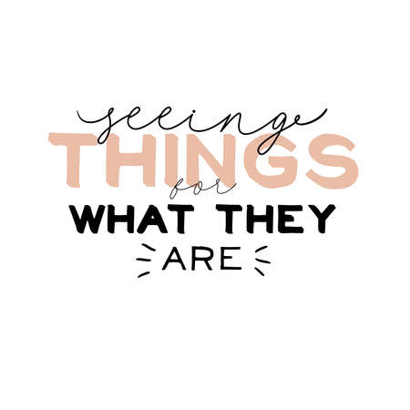 Motivational typography poster with cool quote. Isolated on white background. Trendy and cute lettering. Perfect for t shirt design, posters, stickers, banners, cards. Scandinavian style.のイラスト素材