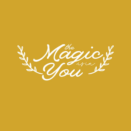 Motivational typography poster with cool quote. isolated on white background. Trendy and cute lettering. Perfect for t shirt design, posters, stickers, banners, cards. Scandinavian style.のイラスト素材