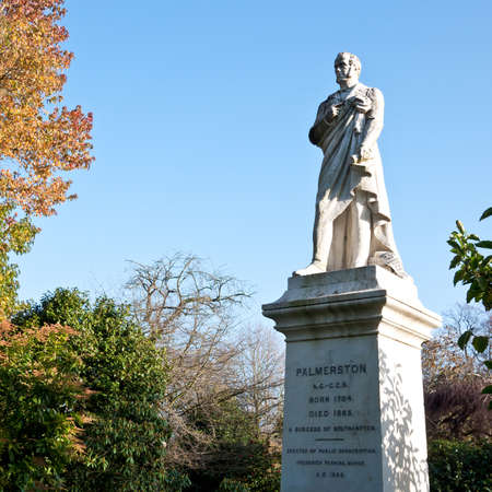 Lord Palmerston (1784 - 1865). A burgess of Southampton and former Prime minister of England.のeditorial素材
