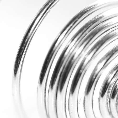 An abstract shot of a metallic whisk.の写真素材