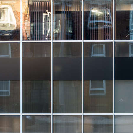 A shot of a building with a lot of windows in Southampton, Hampshire, UK.