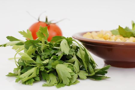 lebanese hummus plate with olive and vegetables の写真素材