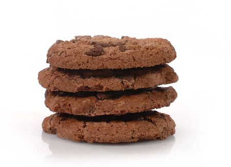  sweet cookies isolated on a white background 