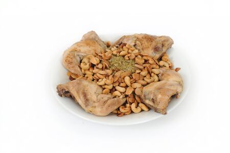 Rice with Chicken and pineの写真素材