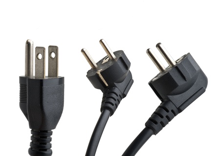 Power Plugs isolated, Clipping path included 
