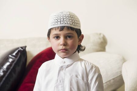 Young Arabian Kid at homeの写真素材