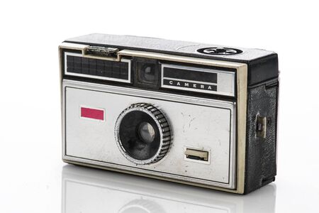 Vintage camera isolated on white background , Retro camera